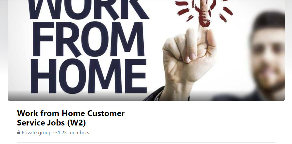 Remote Customer Service Jobs Facebook Group